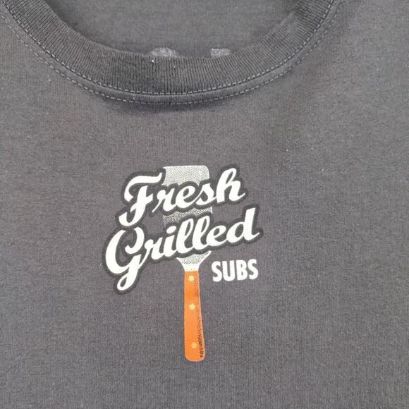 Jerzees Penn Station Active Fresh Grilled Subs East Coast T-Shirt Mens 2XL Gray - Picture 5 of 15